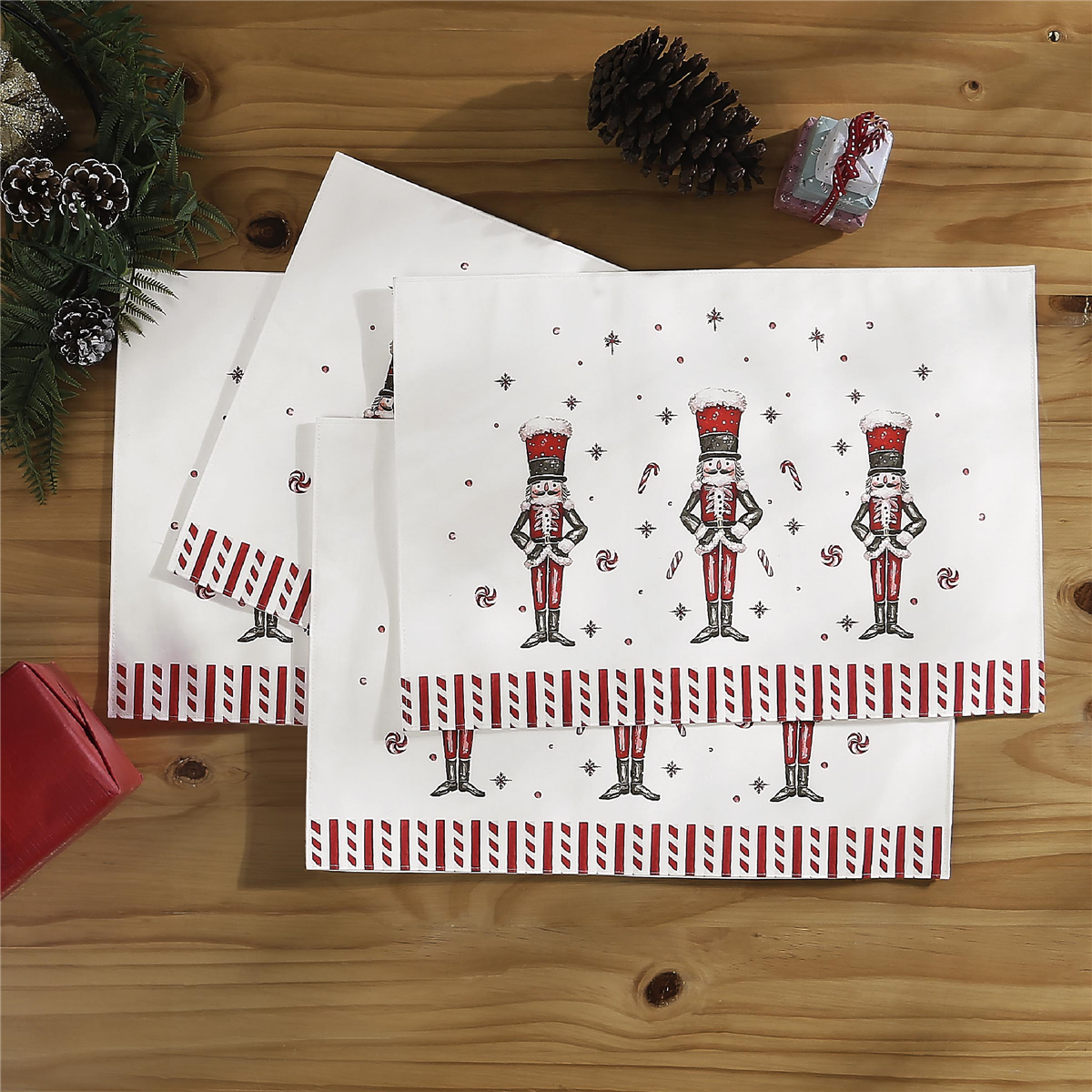 Avanti Linens Nutcracker Candy Placemat - Set of 4