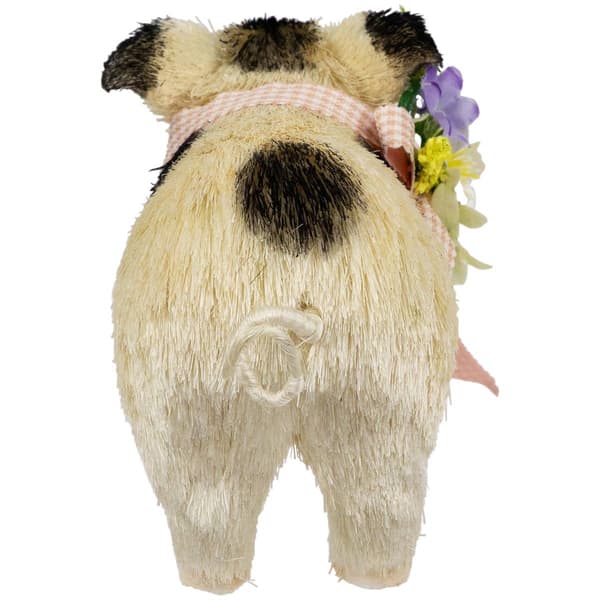 Northlight Seasonal Piglet w/ Bow & Flowers Spring Figurine