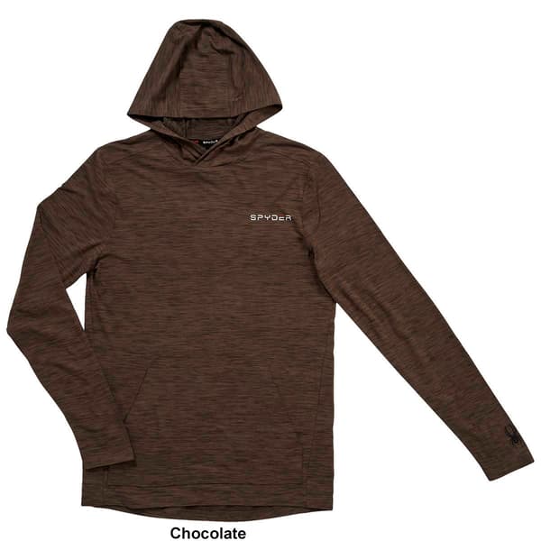 Mens Spyder Soft Jersey Front Pocket Pullover Hoodie