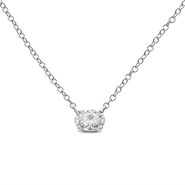 Haus of Brilliance 1/2ctw. Lab Grown Diamond East West Pendant