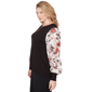 Plus Size Emaline Dusted Petals Floral Bishop Sleeve Sweater - image 4