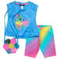 Toddler Girl Rare Too! Flower Sequin Top & Shorts Set with Purse - image 1