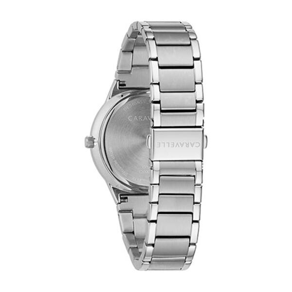 Mens Caravelle Diamond Dial Bracelet Watch - 43D106