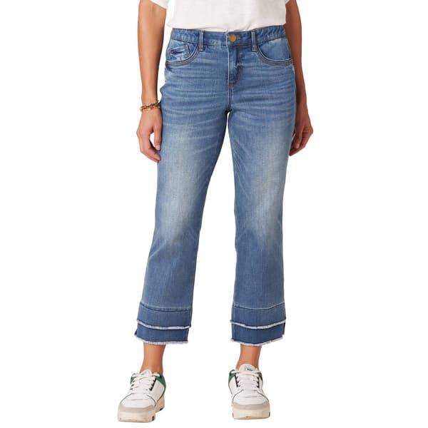 Womens Democracy Absolution&#40;R&#41; Double Layer Fray Hem Flare Jeans - image 
