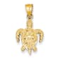 Gold Classics&#40;tm&#41; 14kt. Yellow-Gold Turtle Pendant - image 1