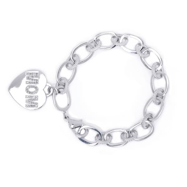 Gianni Argento 1/4ctw. Diamond Mom Bracelet - image 