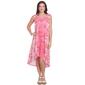 Petite Ruby Rd. Sleeveless Floral High Low Dress - image 1