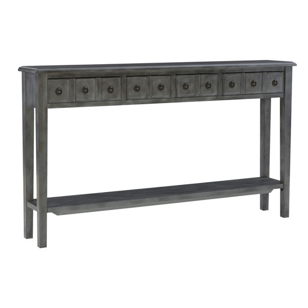 Linon Home Decor Daisy Grey Console Table