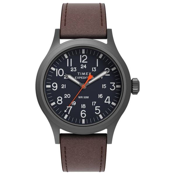 Mens Timex(R) Expedition Scout Leather Strap Watch  - TW2Y63100JT