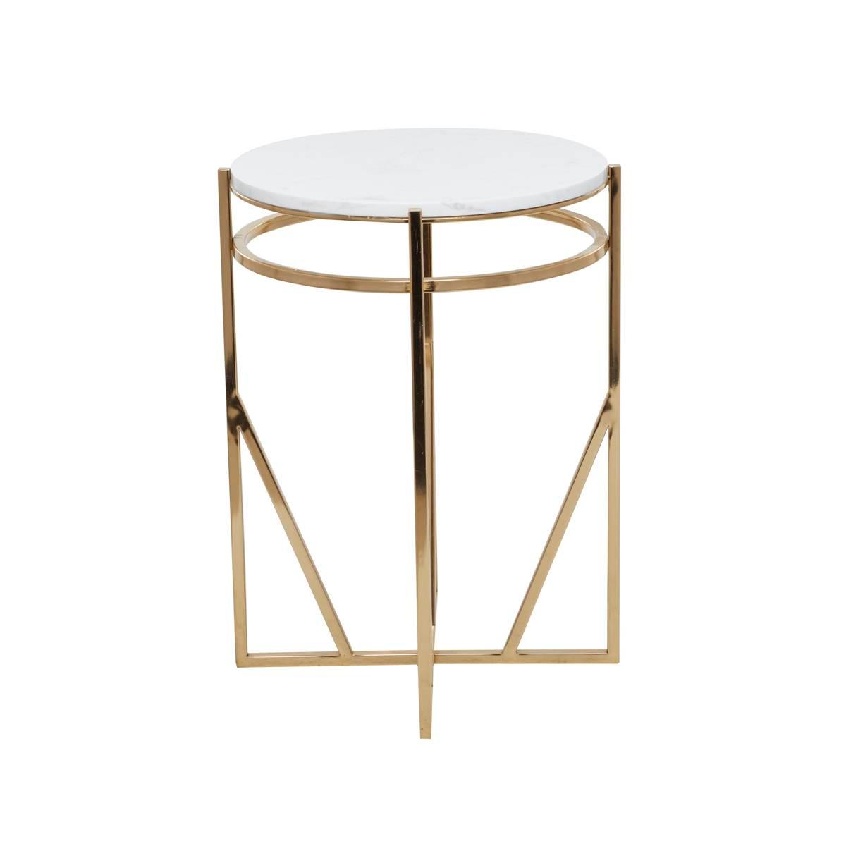 9th & Pike® Gold-Tone Metal Contemporary Accent Table