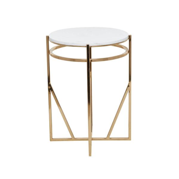 9th & Pike® Gold-Tone Metal Contemporary Accent Table