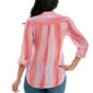 Womens Zac & Rachel 3/4 Sleeve Slub Pleated Front Blouse-Orchid - image 2