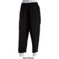 Womens Emily Daniels Solid Sheeting Capri Pants with Pockets - image 8