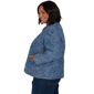Plus Size Ruby Rd. Game of Luxe Quilted Floral Denim Jacket - image 4