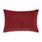 J. Queen New York Grandeur Crimson Quilted Decorative Pillow - image 1