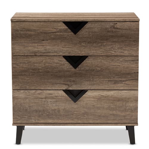 Baxton Studio Wales 3 Drawer Chest