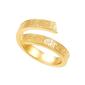 Gold Classics&#40;tm&#41; Yellow Gold Greek Key Bypass Statement Ring - image 1