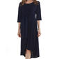 Womens Robbie Bee 3/4 Sleeve Crepe Tie Front Fit & Flare Dress - image 3