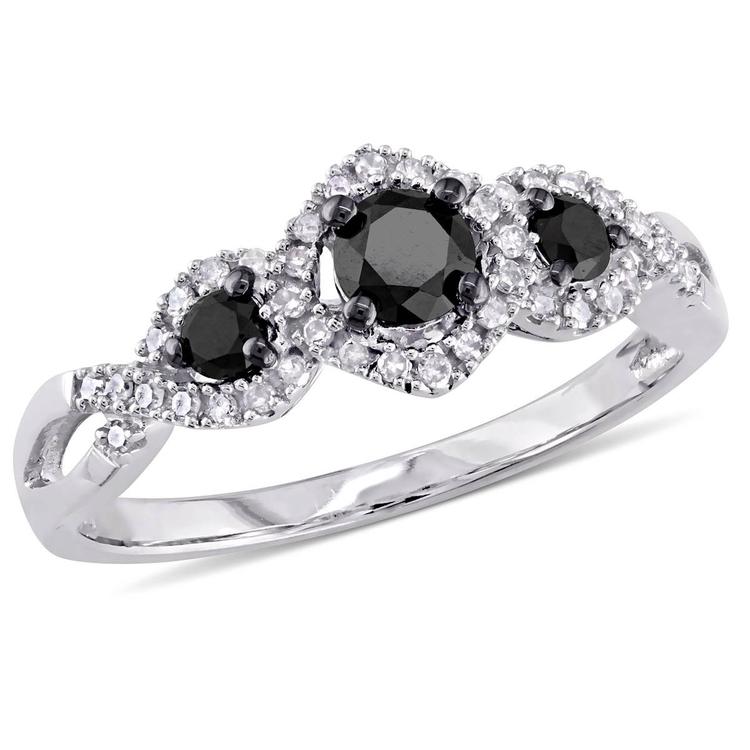 Diamond Classics(tm) 10kt. White Gold 1/2ct. 3-Stone Diamond Ring