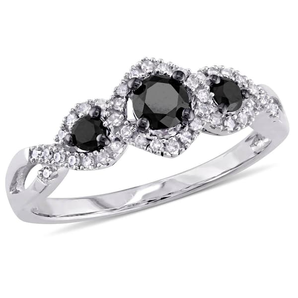 Diamond Classics&#40;tm&#41; 10kt. White Gold 1/2ct. 3-Stone Diamond Ring