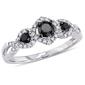 Diamond Classics&#40;tm&#41; 10kt. White Gold 1/2ct. 3-Stone Diamond Ring - image 1