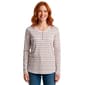 Petite Hasting & Smith Long Sleeve Stripe Henley Tee - image 1