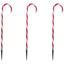 Northlight Seasonal 3pc. White/Red Candy Cane Pathway Markers