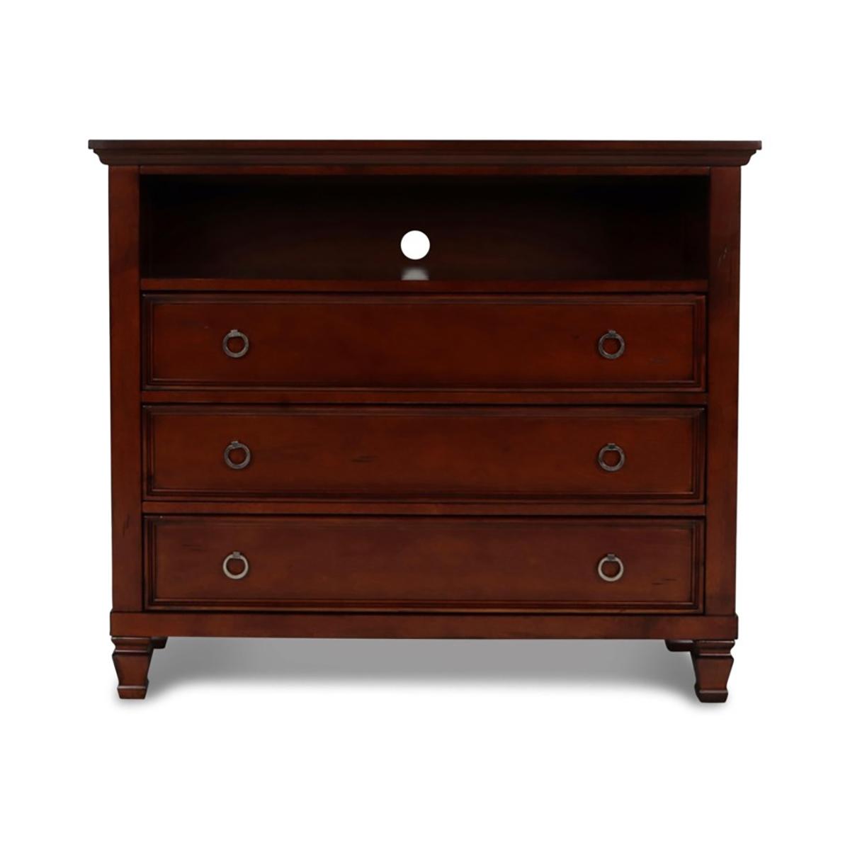 Tamarack Cherry Finish Media Chest