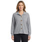 Womens Cure Rib Hacci Button Front With Collar Top - image 1