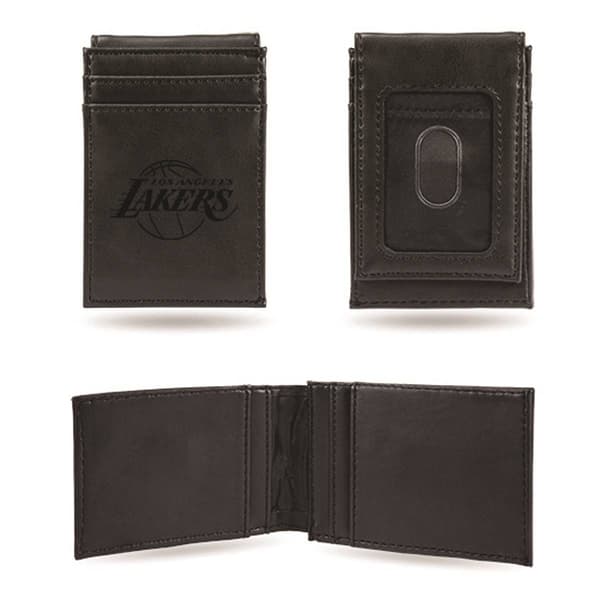 Mens NBA Los Angeles Lakers Faux Leather Front Pocket Wallet - image 