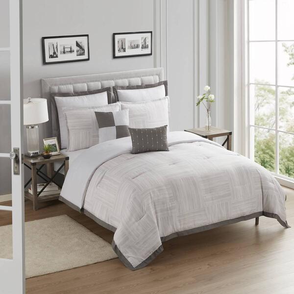 Sweet Home Collection Walter 7pc. Bed In A Bag Comforter Set - image 