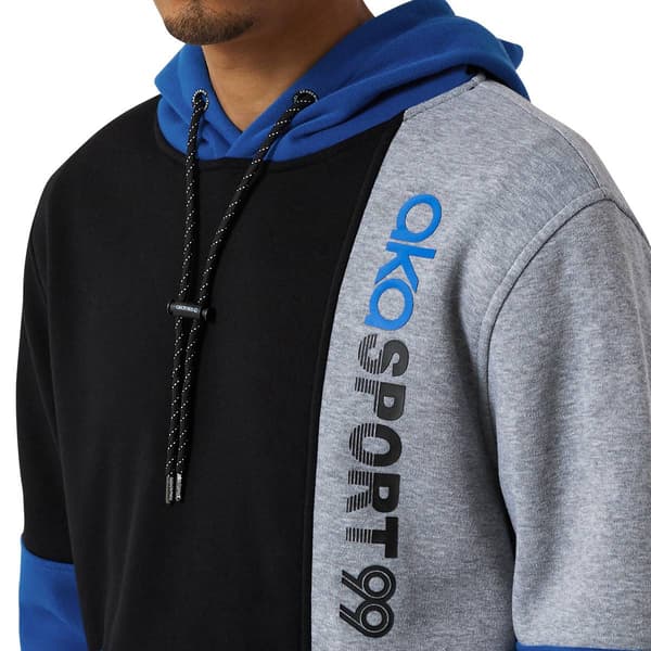 Young Mens Akademiks Color Block Pullover Fleece Hoodie