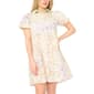 Petite MSK Puff Sleeve Ditsy Floral Cotton Poplin Shift Dress - image 1