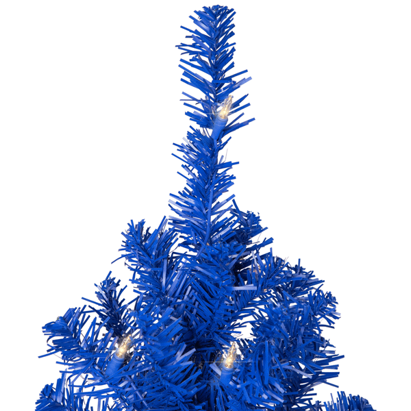 Northlight 7ft. Pre-Lit Royal Blue Artificial Pine Christmas Tree