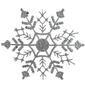 Northlight Seasonal 24ct. Silver Glitter Snowflake Ornaments - image 1