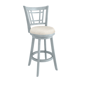 HH2 Home Fairfox Blue Wood Bar Height Swivel Stool - image 2