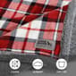 Eddie Bauer Parkwood Plaid Plush-Fleece Reversible Throw - image 5