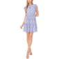 Petite MSK Flutter Sleeve Print Chiffon Smock Waist Dress - image 1