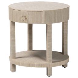 bali & pari Sadia Bohemian Woven Natural Grasscloth Nightstand
