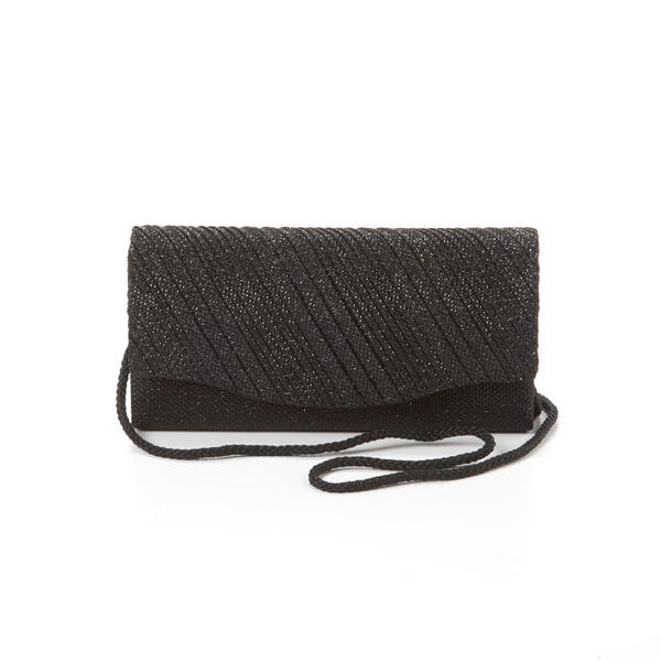 D&#39;Margeaux Ribbed Glitter Evening Clutch - image 