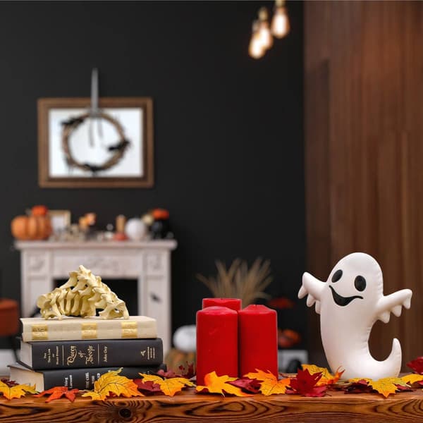 National Tree 9in. Halloween Happy Ghost Tabletop Décor