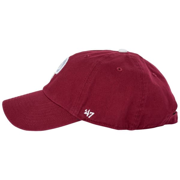 Mens ''47 Brand Phillies Maroon Clean Up Cap