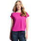 Womens Jones New York Short Sleeve Button Detail Blouse - image 1