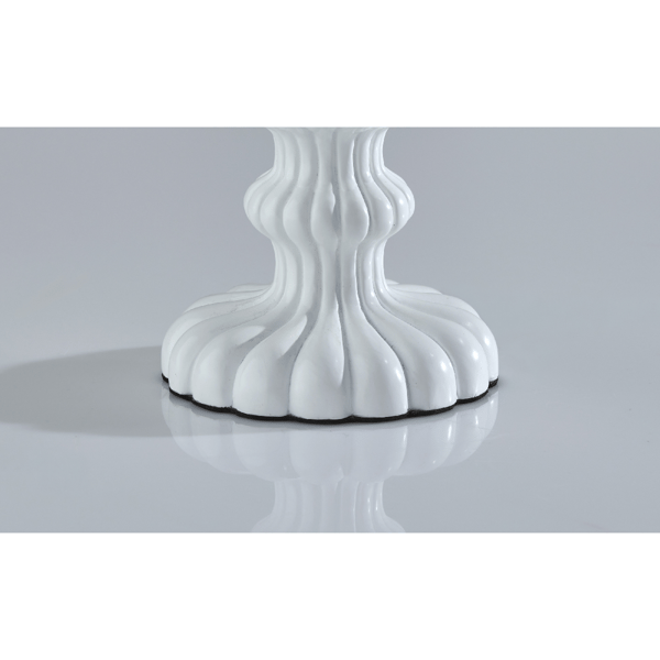 Adesso Ambrose Table Lamp with Pleated Navy/White Fabric Shade