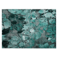HomeRoots Teal Black & Grey Abstract Indoor Outdoor Accent Rug - image 2