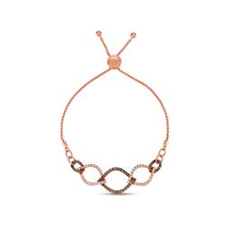 Le Vian(R) 9 Interlocking Circles Diamond Bolo Bracelet