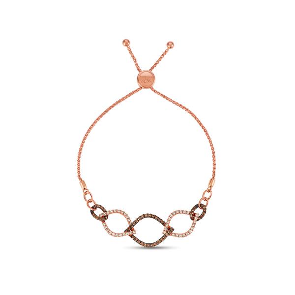 Le Vian(R) 9 Interlocking Circles Diamond Bolo Bracelet - image 