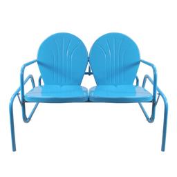 Northlight Seasonal Retro Metal Tulip Double Glider Patio Chair