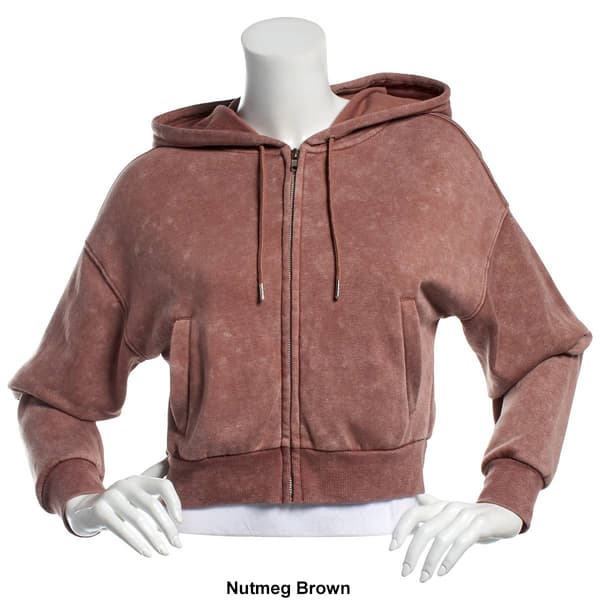 Juniors No Comment Classic Zip Up Sweatshirt