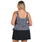 Plus Size Maxine Colorburst Faux Skirtini One Piece Swimsuit - image 2